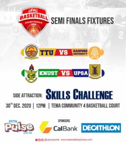 UPAC B’BALL CHAMPIONSHIP: TTU Tangos With Radford University While KNUST Squares Off Against UPSA In Semis 1 IMG 20201229 WA0021