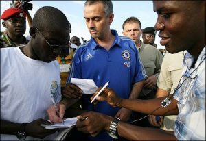‘I love Ghana’ – Jose Mourinho recounts ‘incredible week’ in Ghana 4 Mourinho signing autographs on his first visit to Ghana