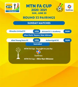 Ghana FA Reveals Date For Hearts of Oak vs Windy Professionals FA Cup Clash 4 MTN FA CUP R32 SUNDAY MATCHES 3