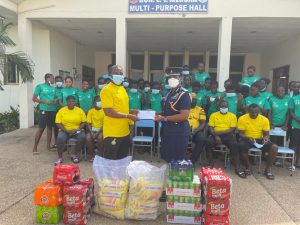 Police Ladies FC Chairperson ACP Lydia Yaako Donkor visits Black Maidens in Prampram 2 IMG 20211214 WA0038