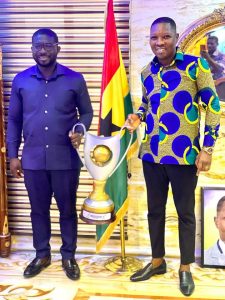 PHOTOS: Asante Kotoko presents 2021/22 GPL title to official Beverage Sponsor Happy Man Plus One 2 FB IMG 1655483480320