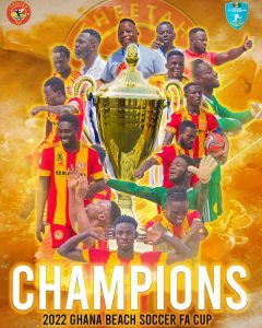Newcomers Cheetah BSC defeat Sea Sharks to clinch maiden Beach Soccer FA Cup 1 IMG 20220614 WA0002