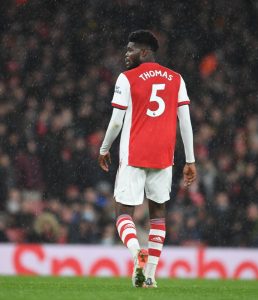 Thomas Party change his name to "Yakubu" but he will still Wear the “Thomas” jersey at Arsenal 2 GettyImages 1358463437