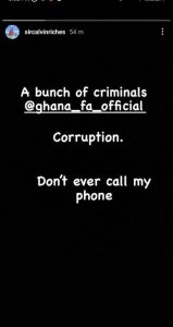 “Corruption. Don’t ever call my phone,” - Jeffrey Schlupp’s rep lashes out at GFA ahead of Black Stars squad announcement 1 IMG 20221108 WA0058 1
