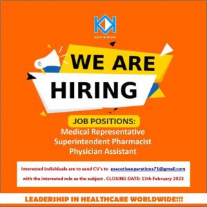 Kofikrom Pharmacy Limited in Search of Medical Representatives, Superintendent Pharmacist and Physician Assistant 1 FB IMG 1675801968377
