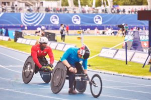Raphael Botsyo Nkegbe placed 4th in his heat with 14:88 in the T54 100 M in the 2023 WPA World Championship 1 IMG 20230715 WA0092
