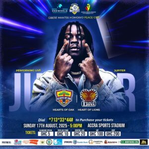 Ghanaian rapper Tinny and Dancehall Artiste Jupiter to perform at 2025 Gbese Mantse Homowo Cup 1 Image 1755293949013