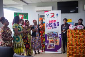 GRFU President Rafatu Inusah Champions Girls’ Empowerment Through Rugby Rising Play Project 2 IMG 20250913 WA0059