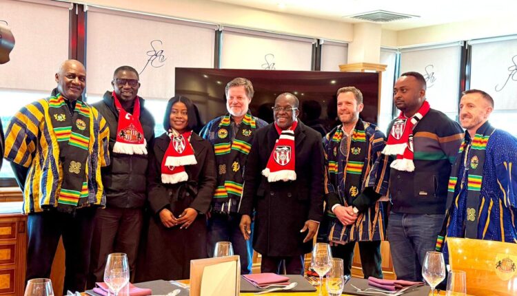 Speaker Bagbin Presents Traditional Fugu to Sunderland Officials to Mark Partnership