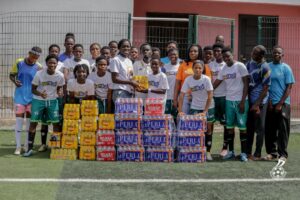 Black Queens Star Mary Amponsah boosts Blacoe Soccer Queens with support ahead of Championship kickoff 1 IMG 20260515 WA0049